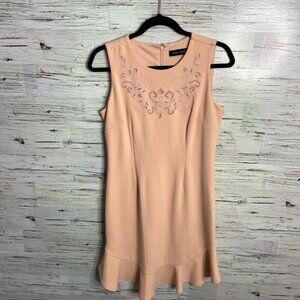 Ivanka trump peach pink floral size 4 dress